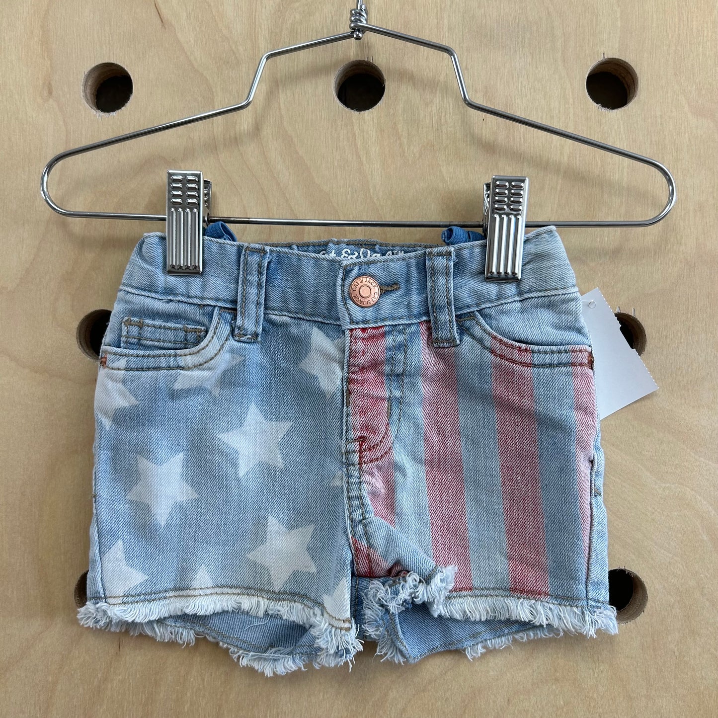 Patriotic Denim Shorts