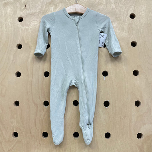 Mint Bamboo Footies