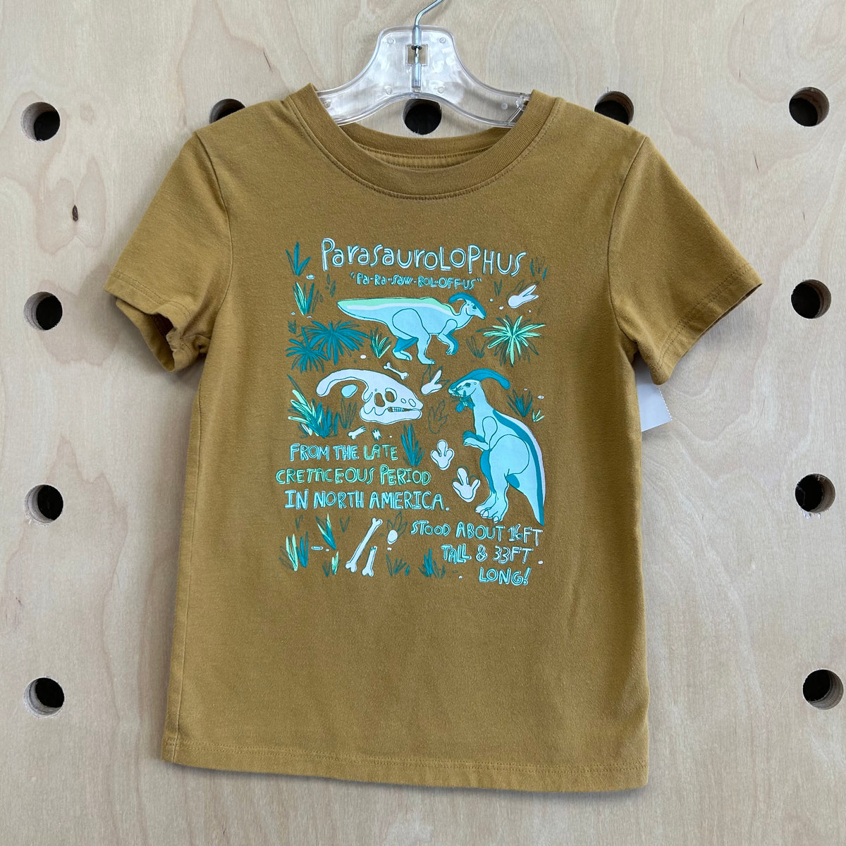 Mustard Parasaurolophus Tee