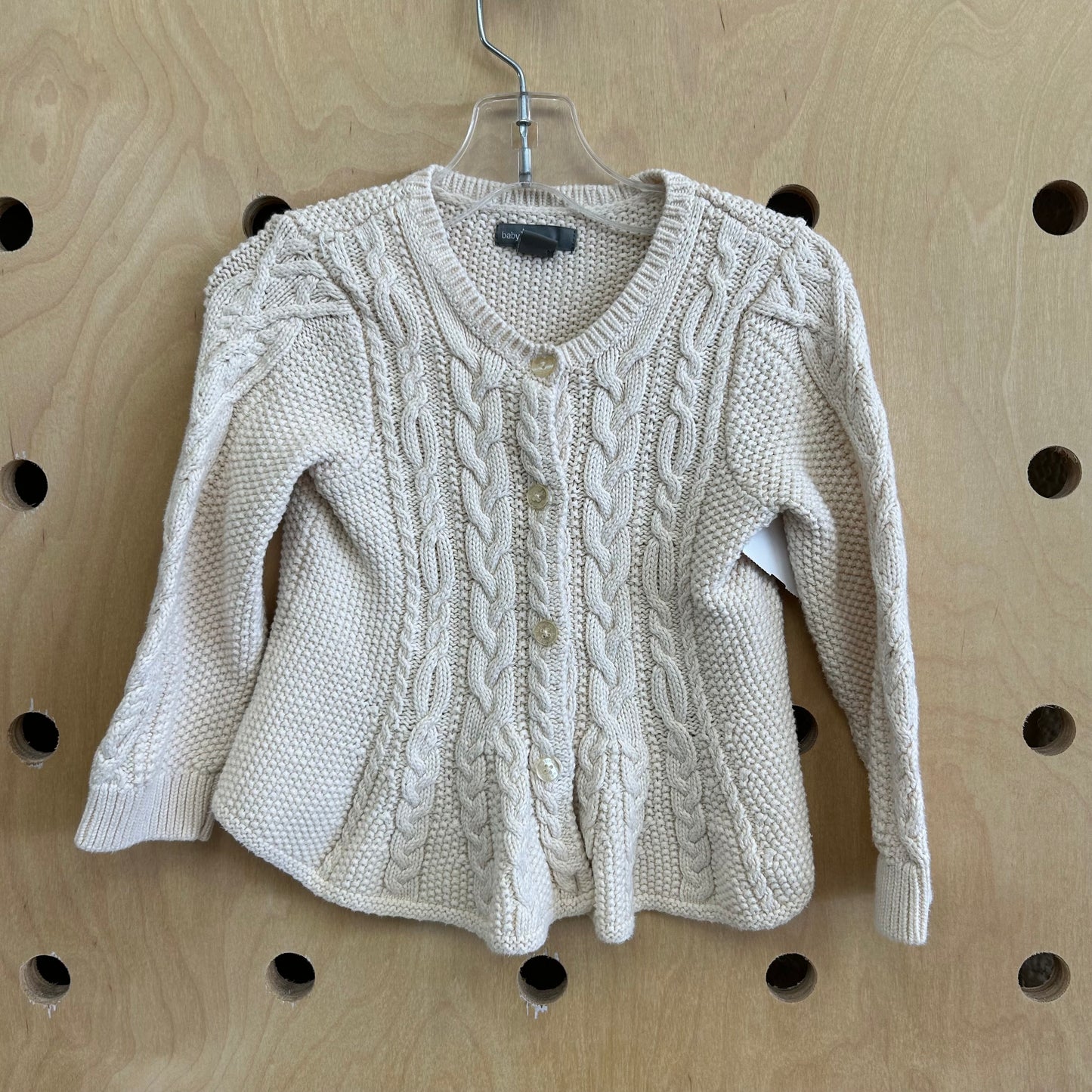 Cream Ruffle Cardigan