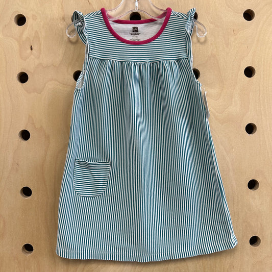 Blue Striped Pocket Dress