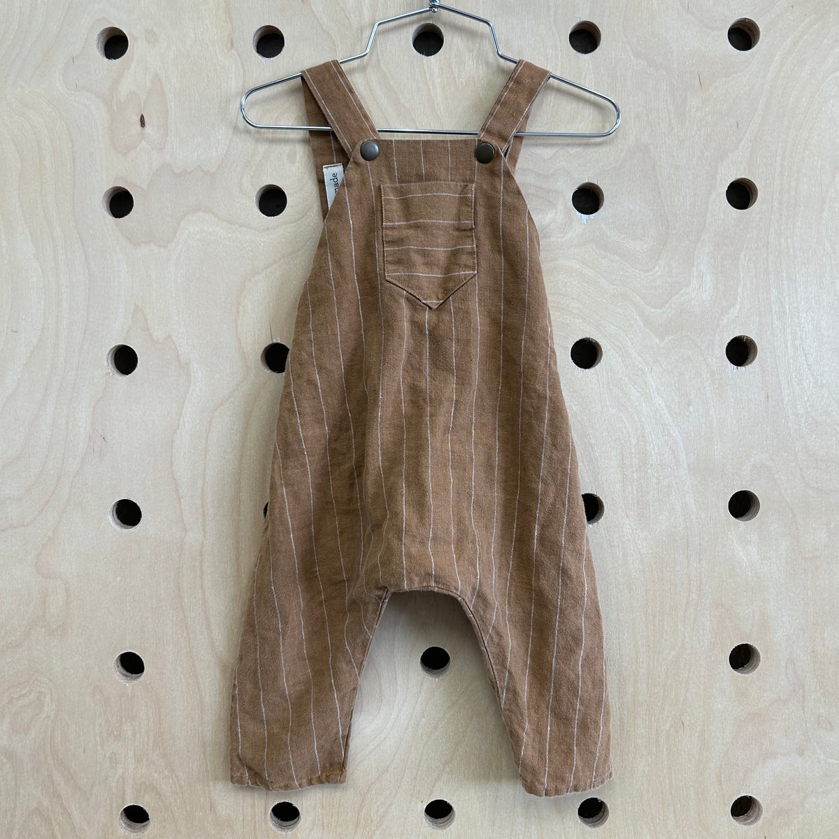 Brown Striped Romper