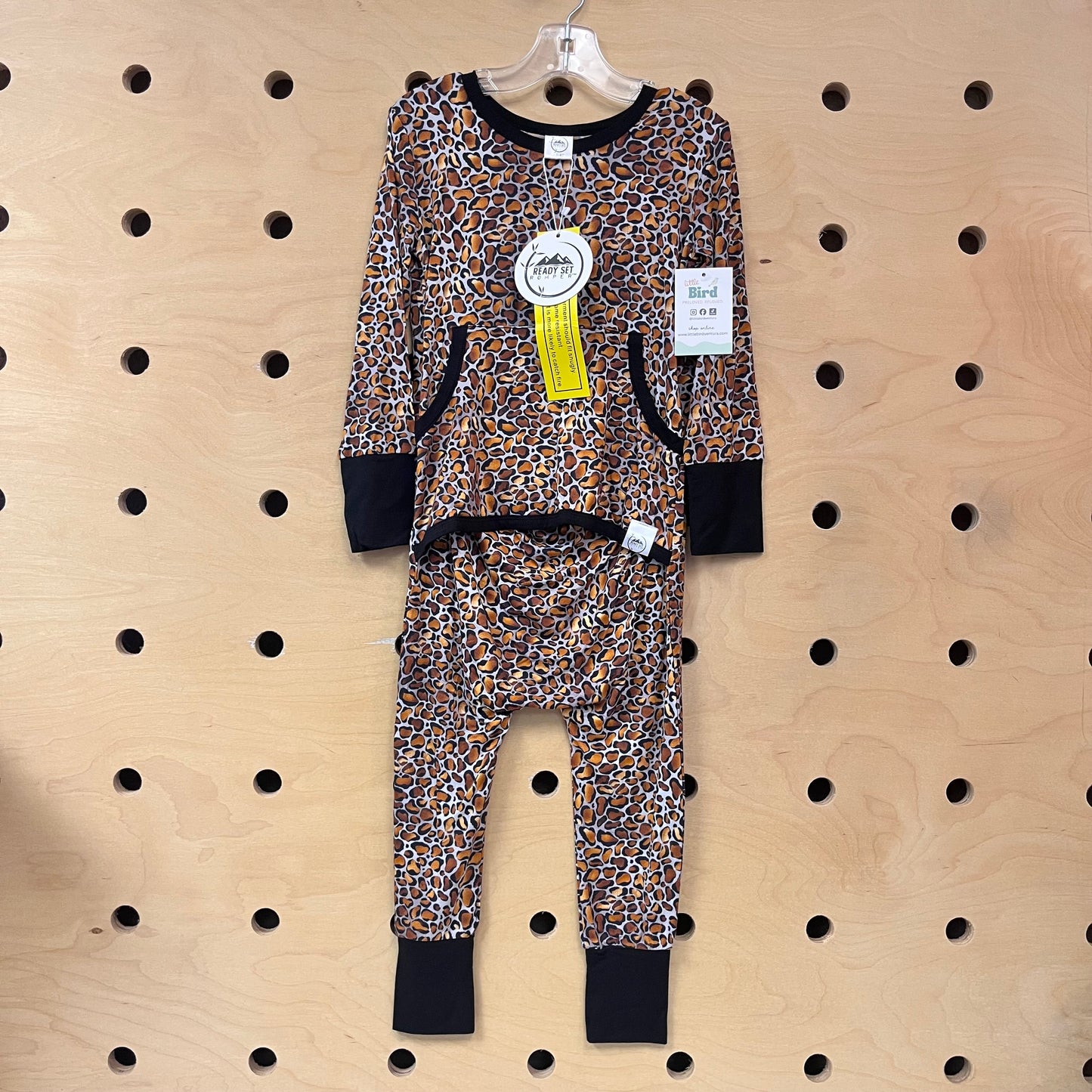 Cheetah Print Bamboo Romper NEW!