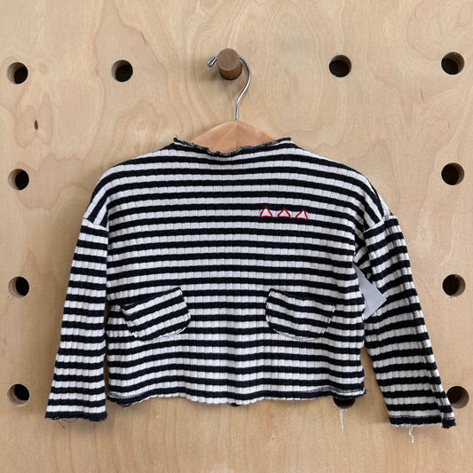 B+W Ribbed Top
