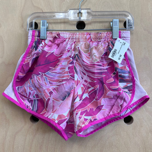 Pink Tropical Leaf Dri-Fit Shorts