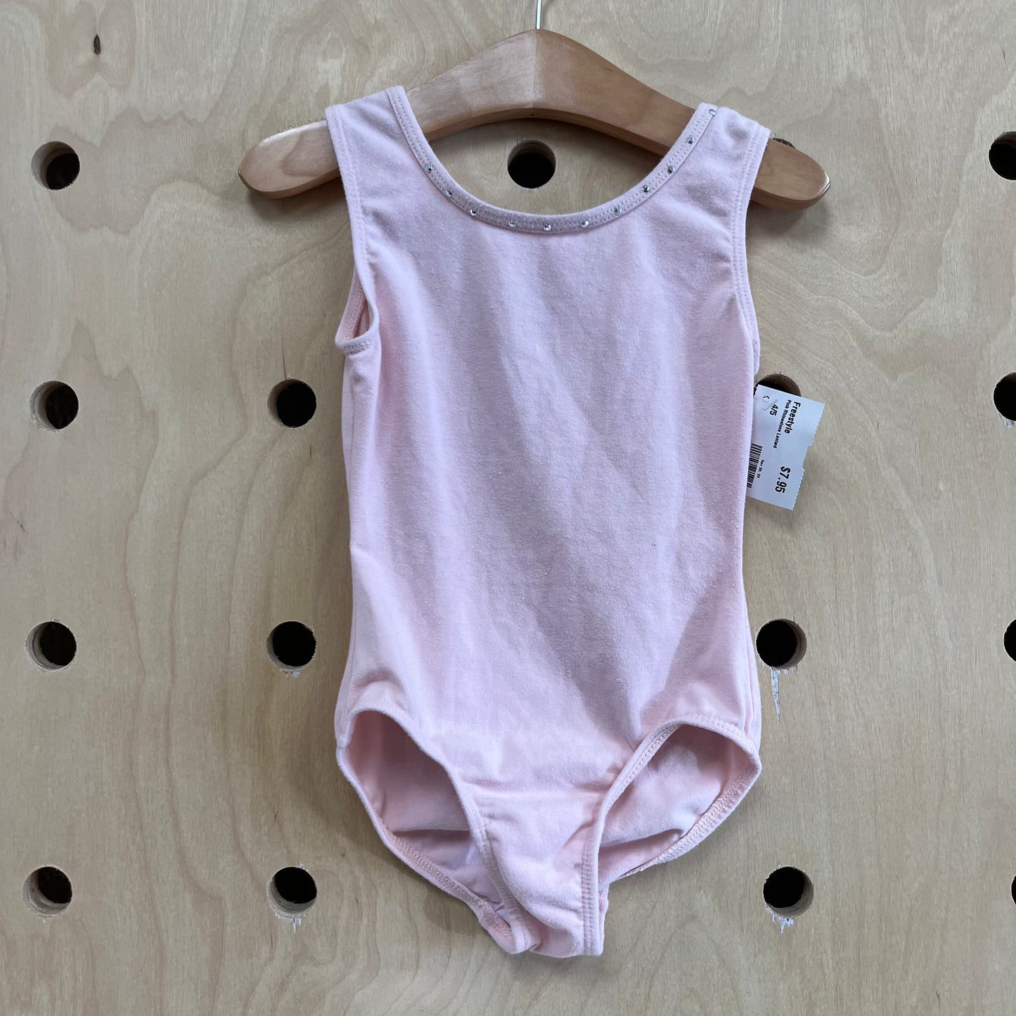 Pink Rhinestone Leotard