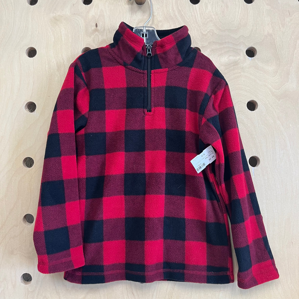 Buffalo Plaid Fleece 1/4 Zip Pullover