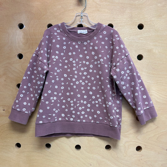 Dusty Purple Floral Pullover