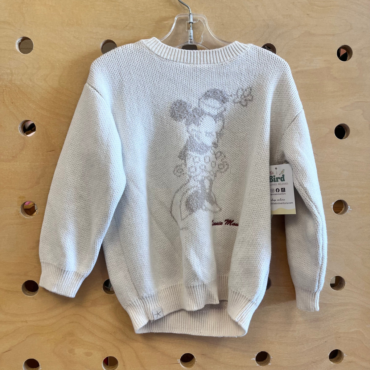 Cream Knit Minnie Mouse Sweater