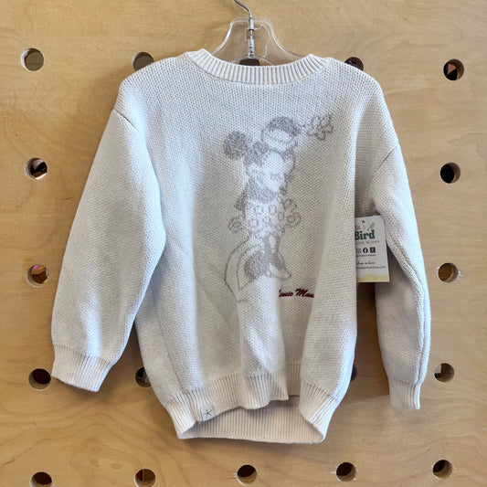 Cream Knit Minnie Mouse Sweater