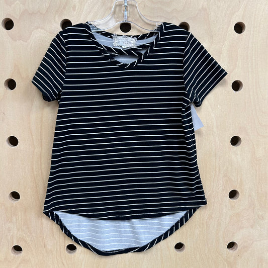 Black & White Striped Top