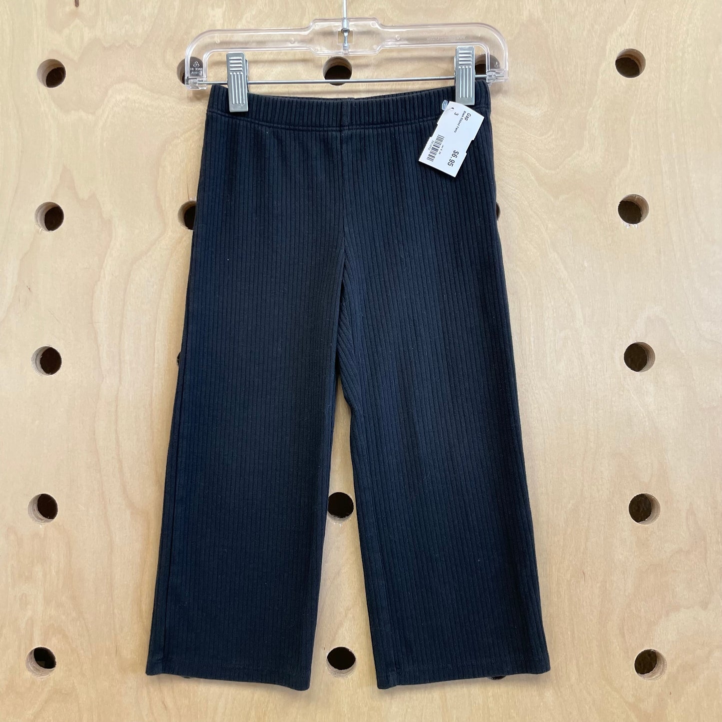 Black Ribbed Pants