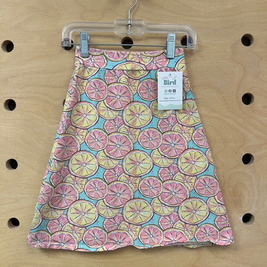 Teal & Pink Lemons Skirt