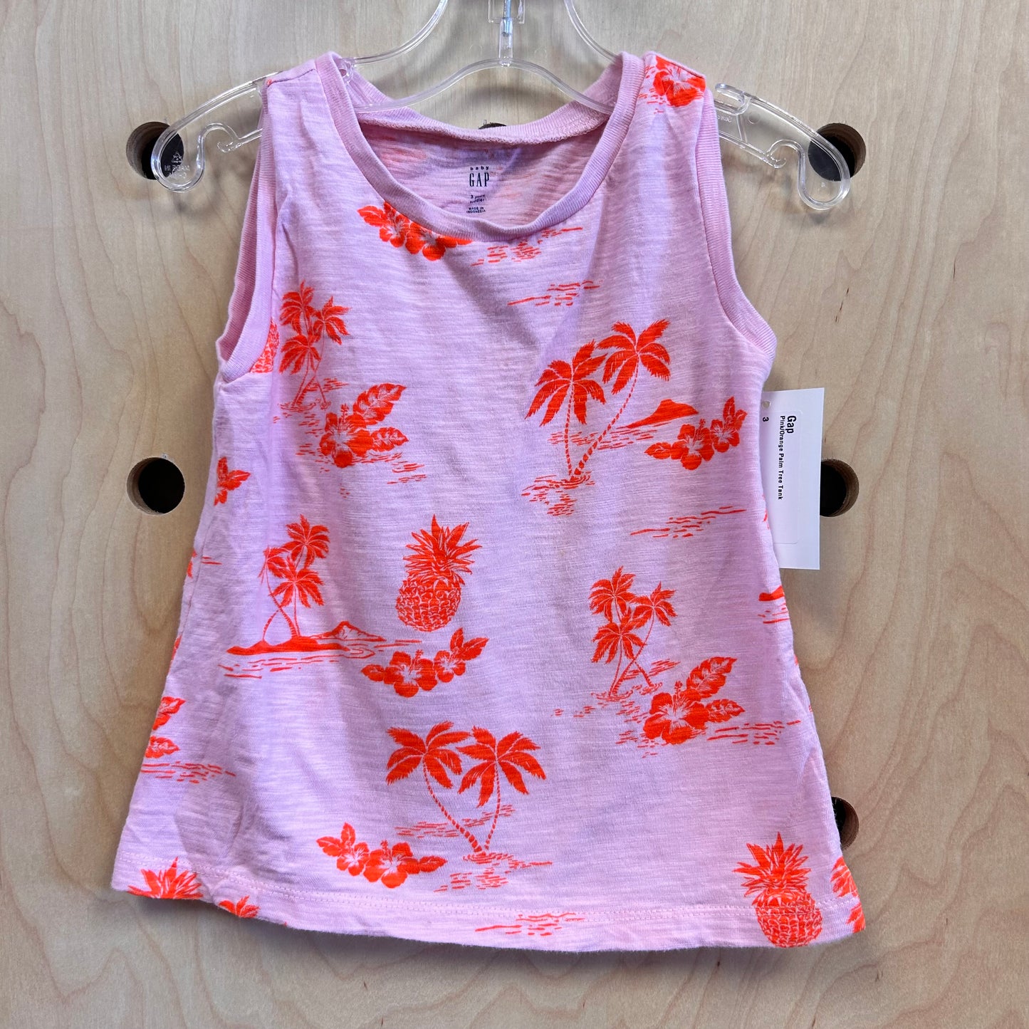 Pink/Orange Palm Tree Tank
