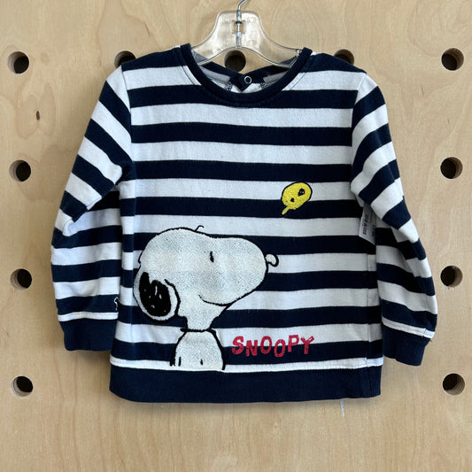 Blue & White Snoopy Sweatshirt