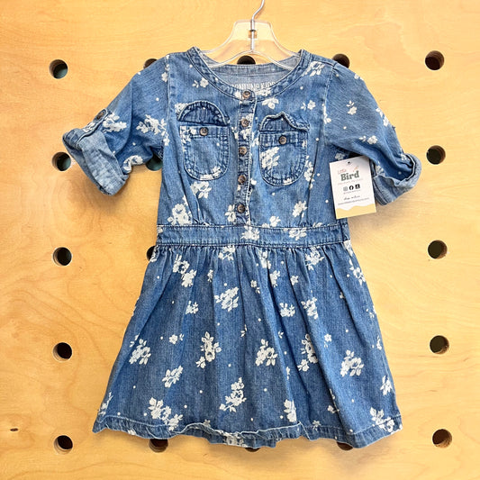 Denim Floral Dress