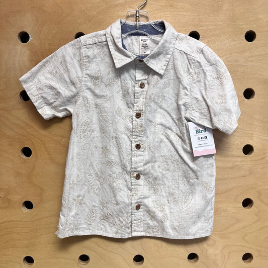 Cream/Tan Mandala Button Up