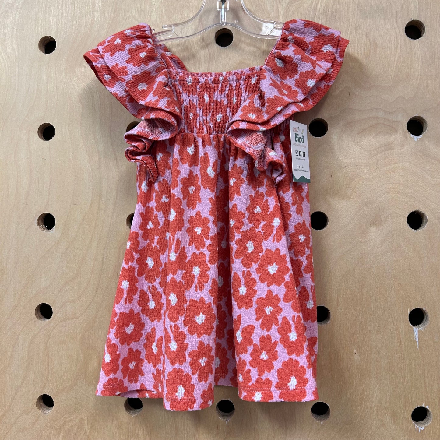 Purple & Orange Floral Dress