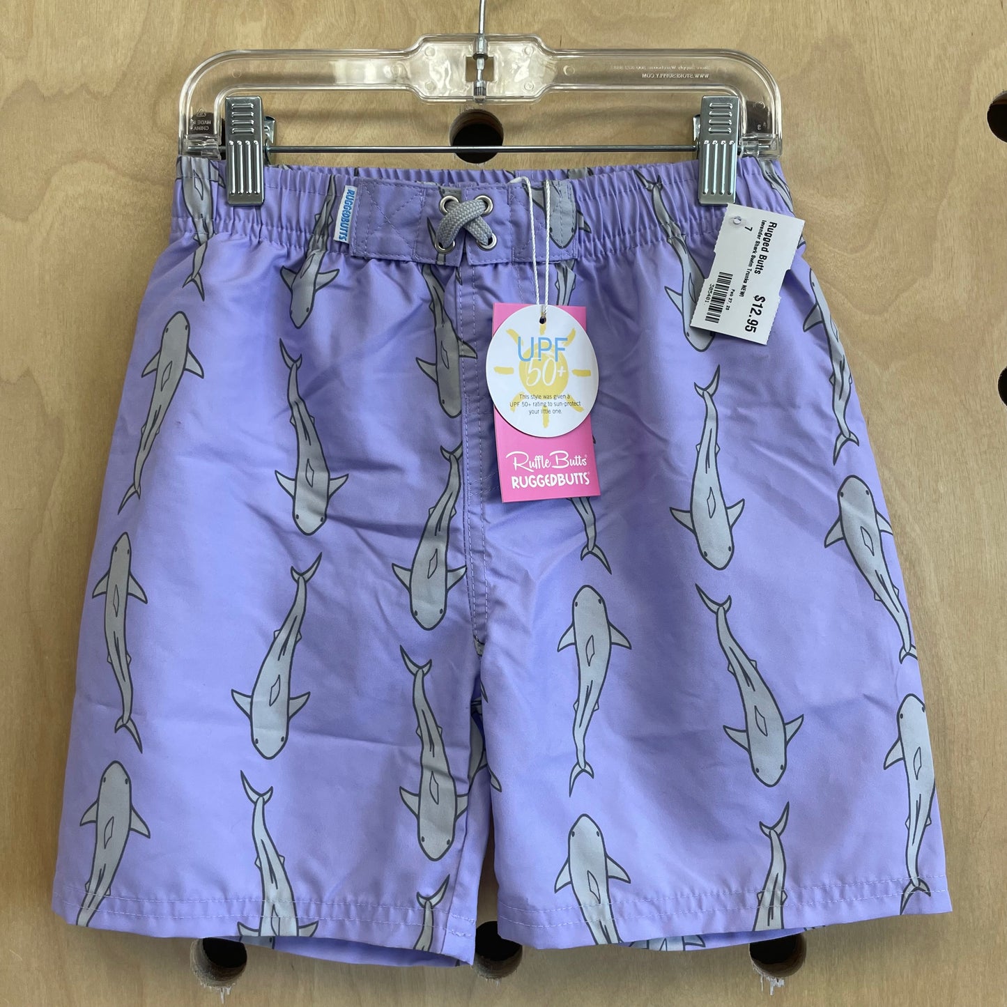 lavender Shark Swim Trunks NEW!