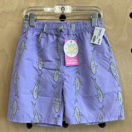 lavender Shark Swim Trunks NEW!