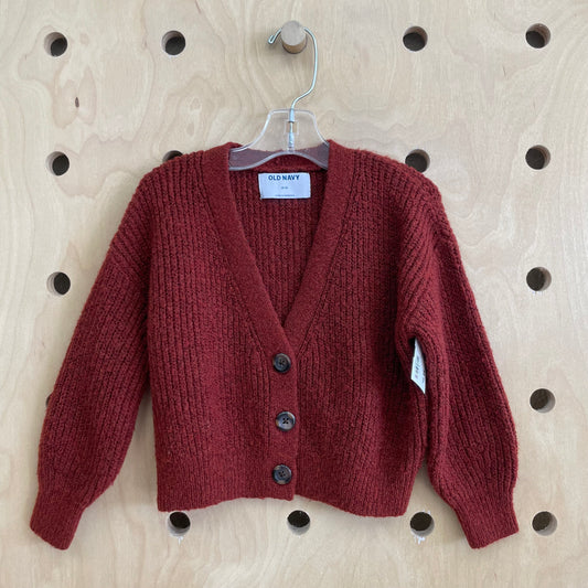Brick Cropped Cardigan