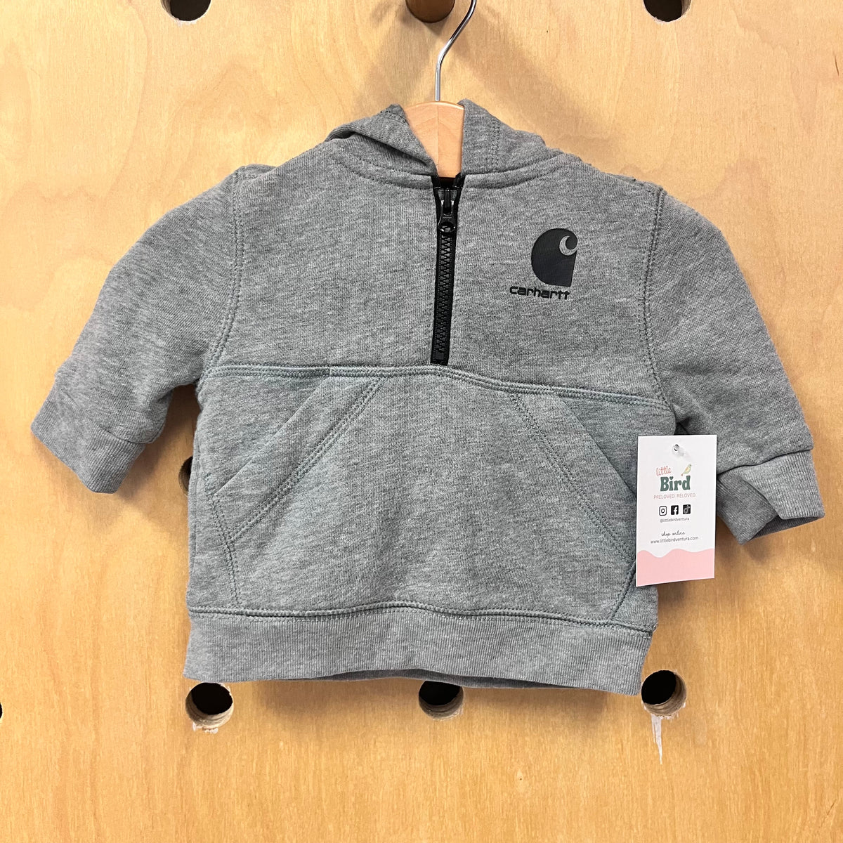 Grey 1/4 Zip Hoodie
