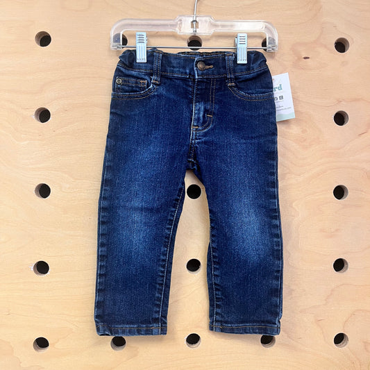 Dark Wash Straight Leg Denim