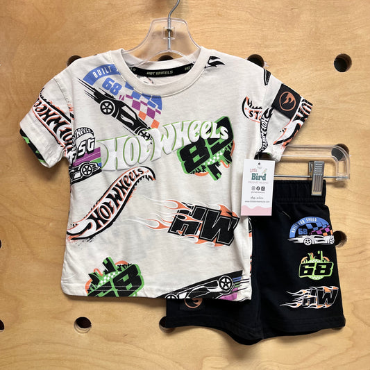 White/Black Hot Wheels Outfit