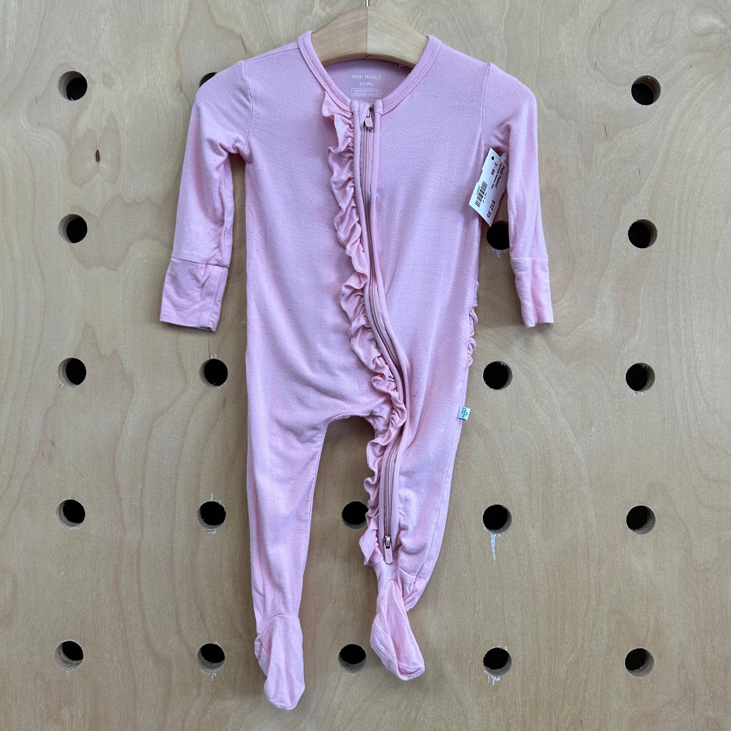Pink Ruffle Bamboo Zippy