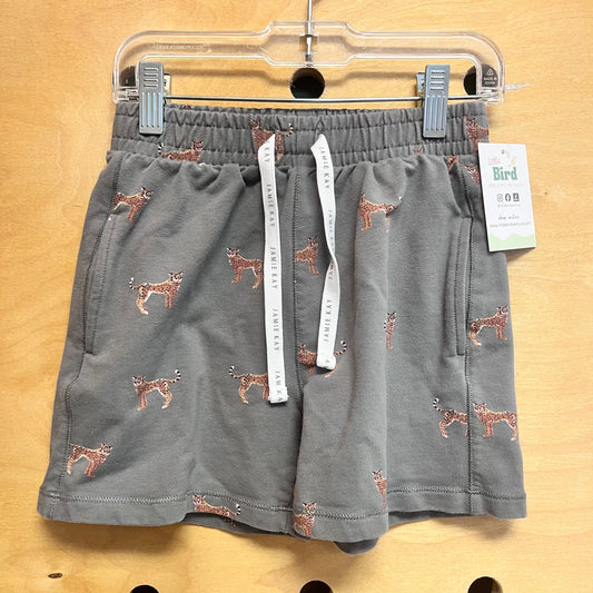 Grey Leopards Pull On Shorts