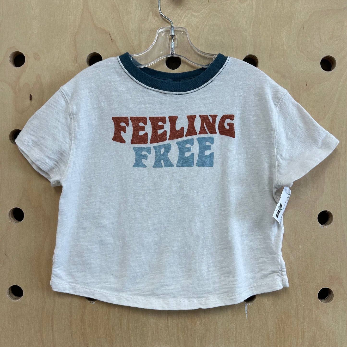 White & Blue Feeling Fress Tee