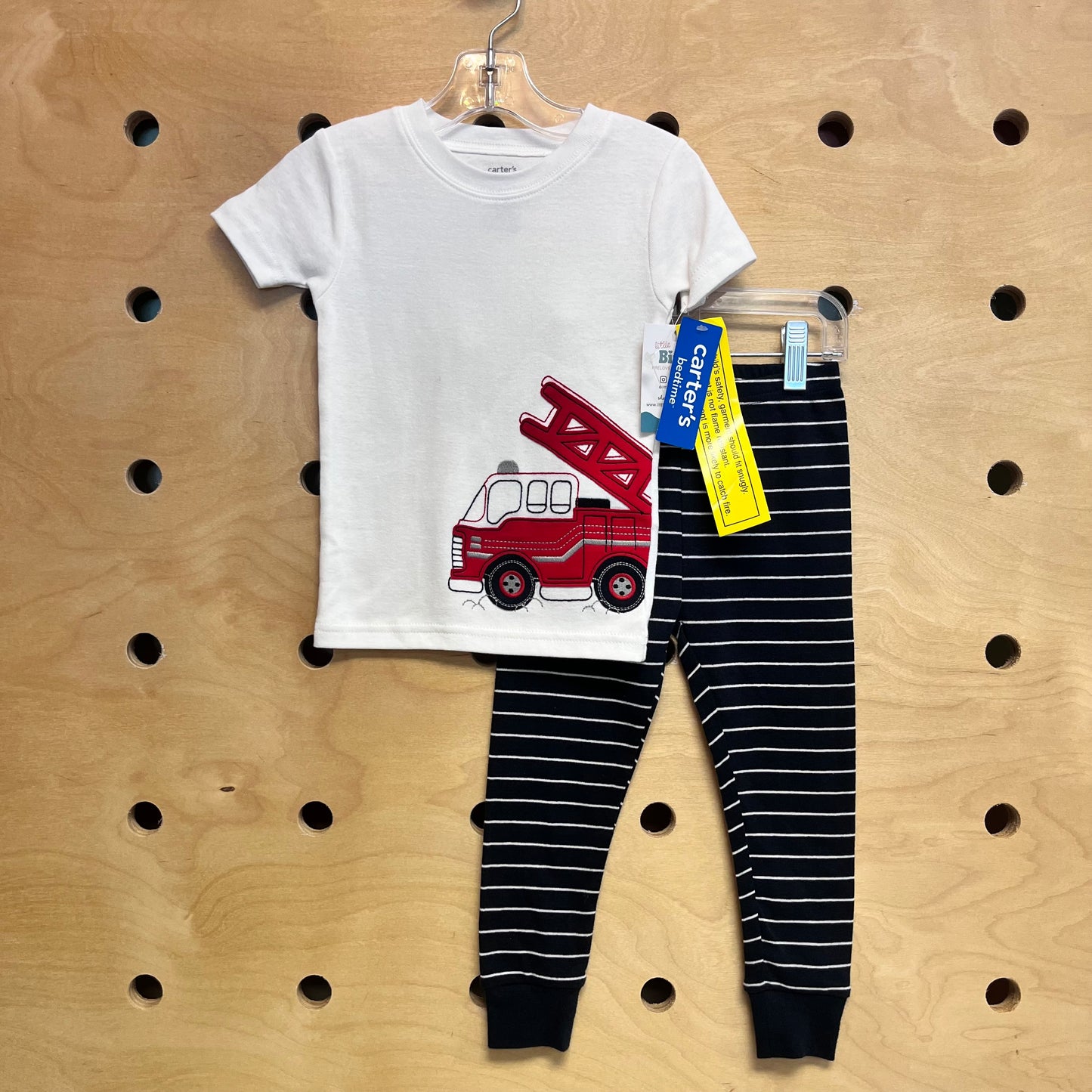 White/Black Firetruck Pj's NEW!!