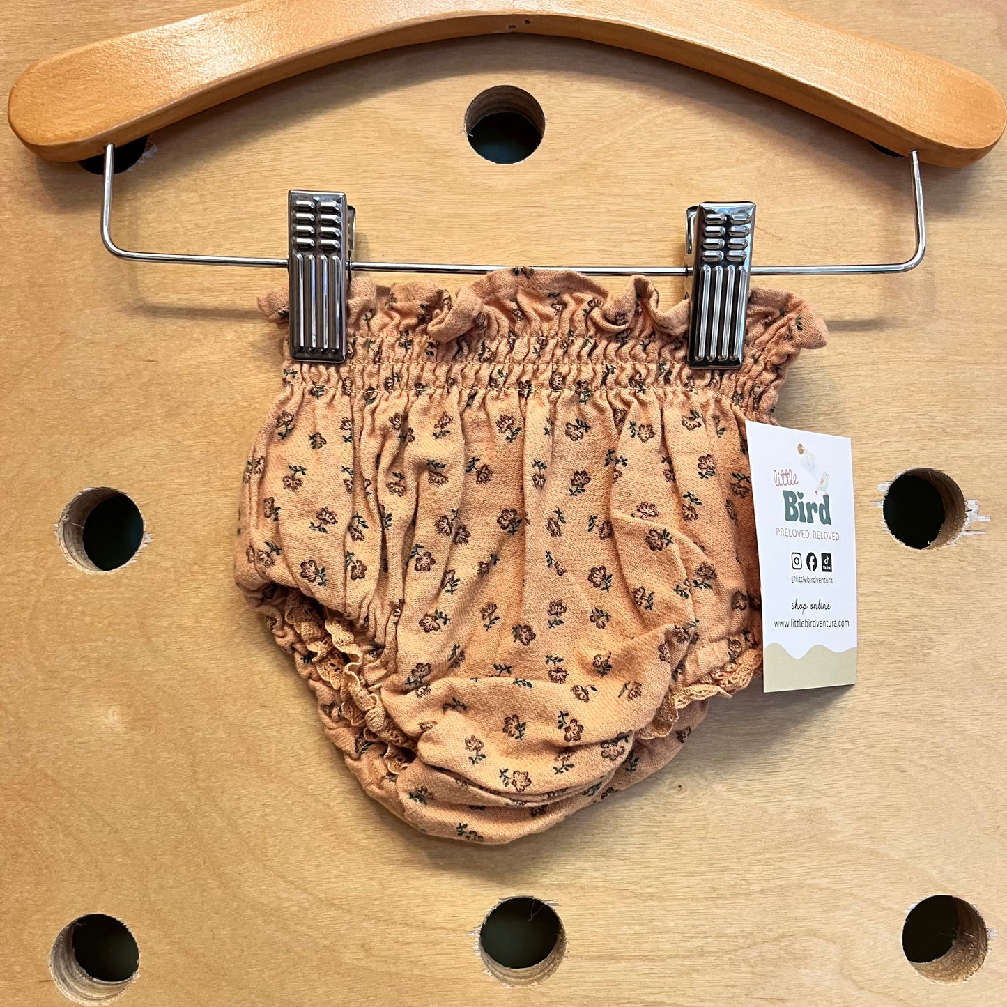 Brown Floral Bloomers