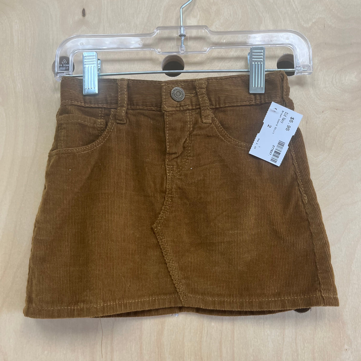 Brown Cord Skirt