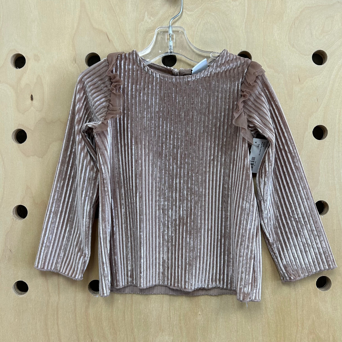 Blush Pink Velour Top
