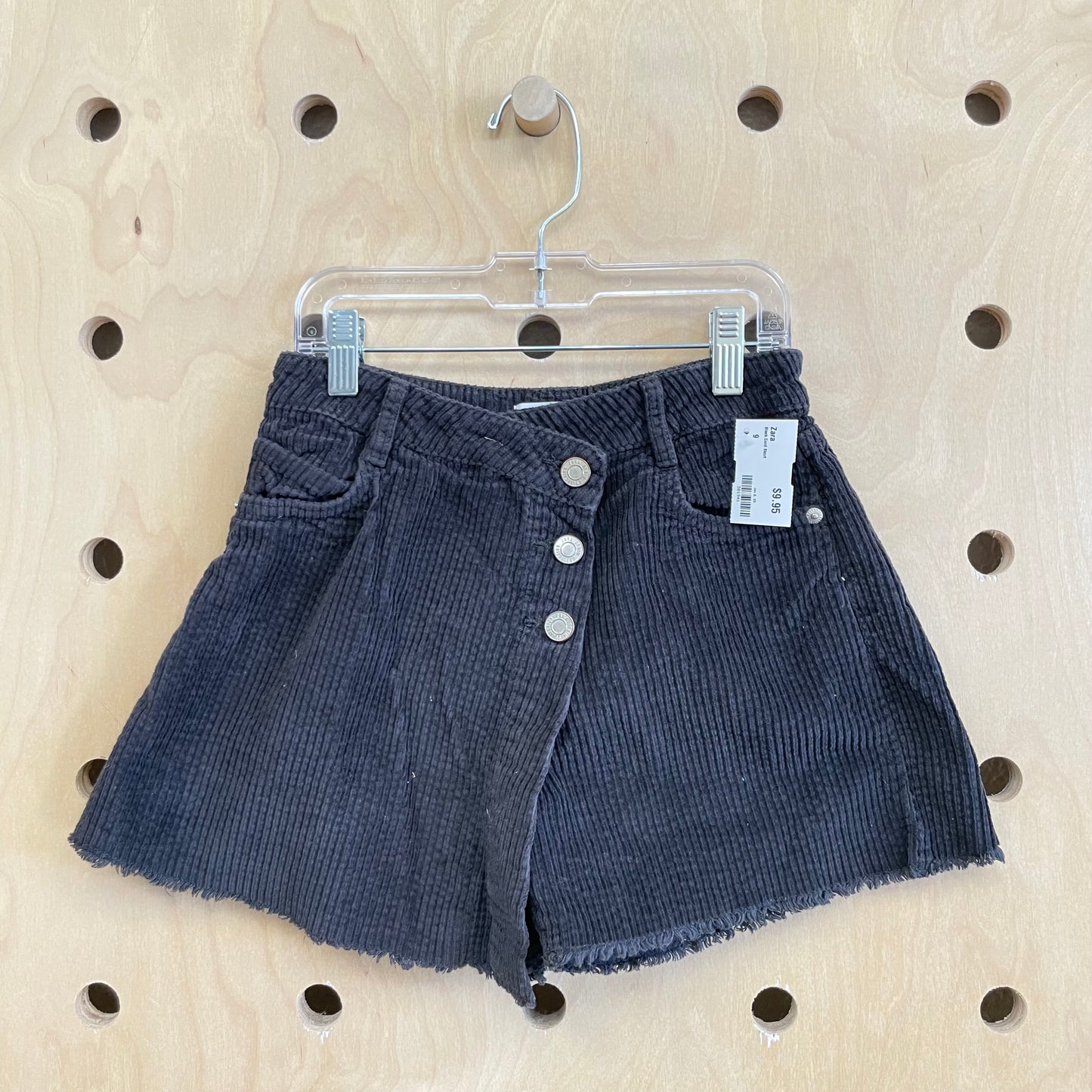 Black Cord Skort
