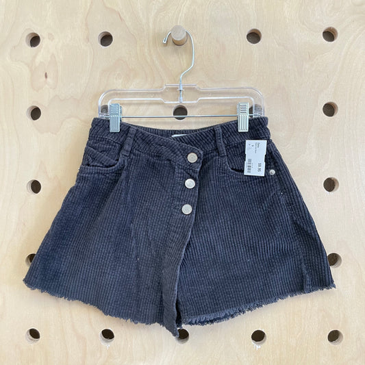 Black Cord Skort