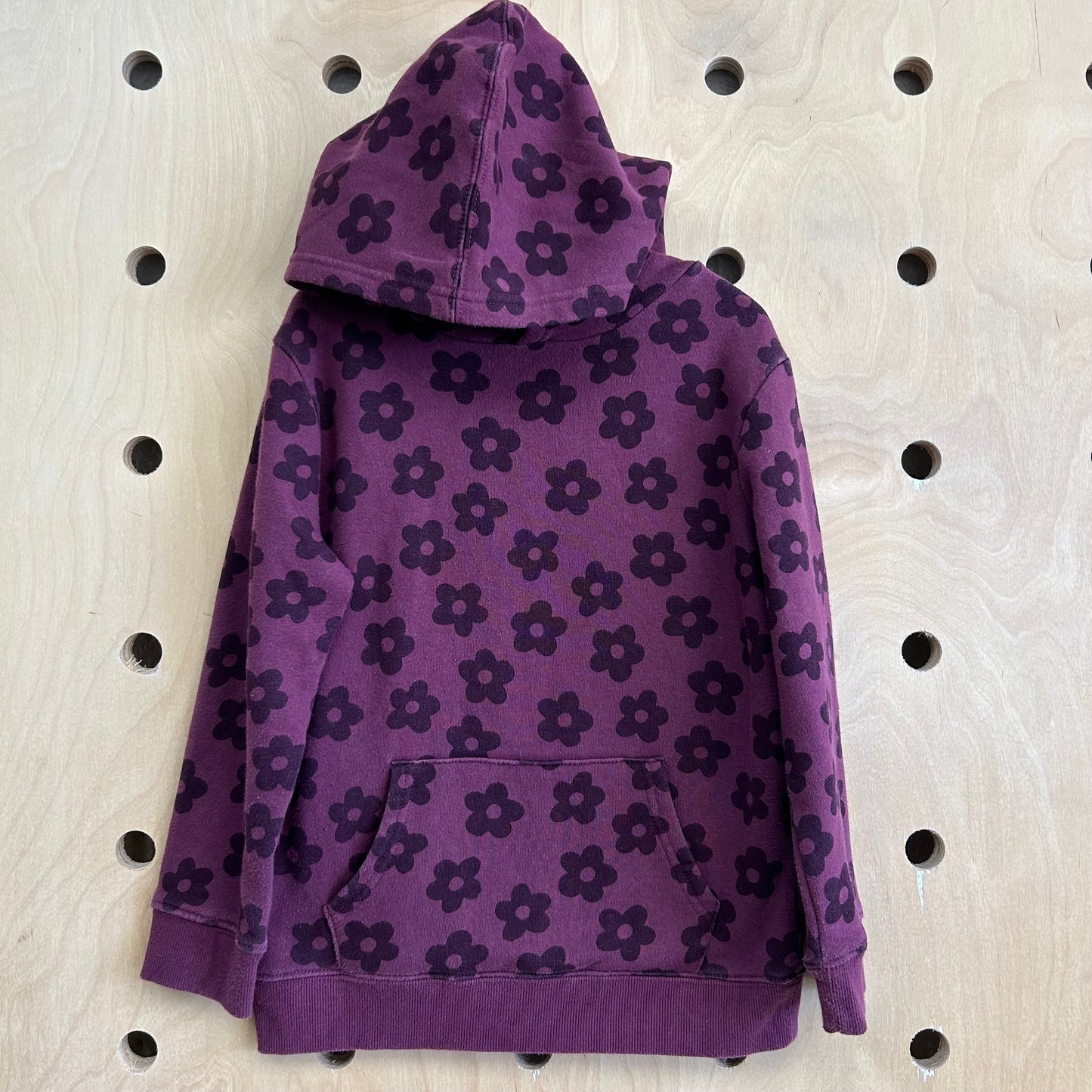 Maroon Floral Hoodie