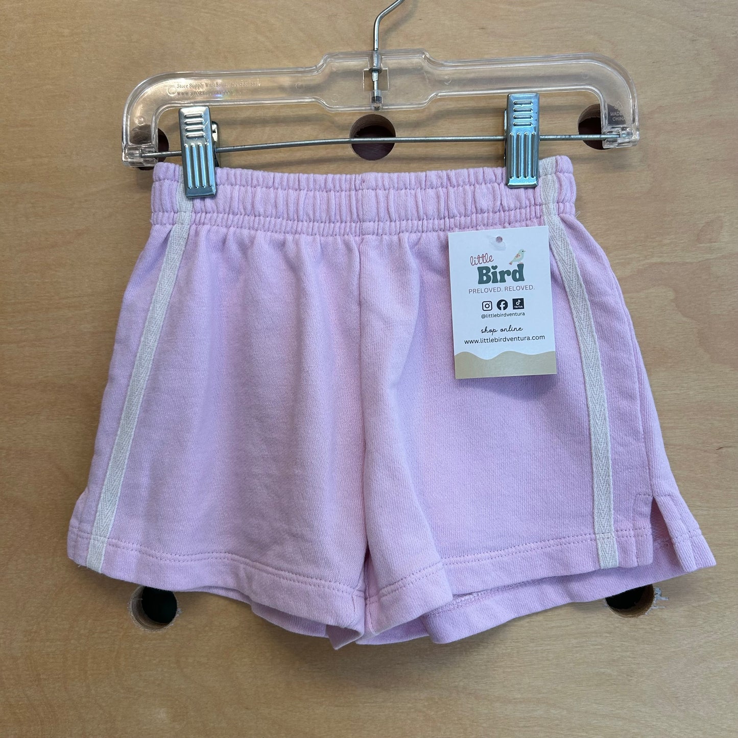Pink/Cream Inner Drawstring Shorts