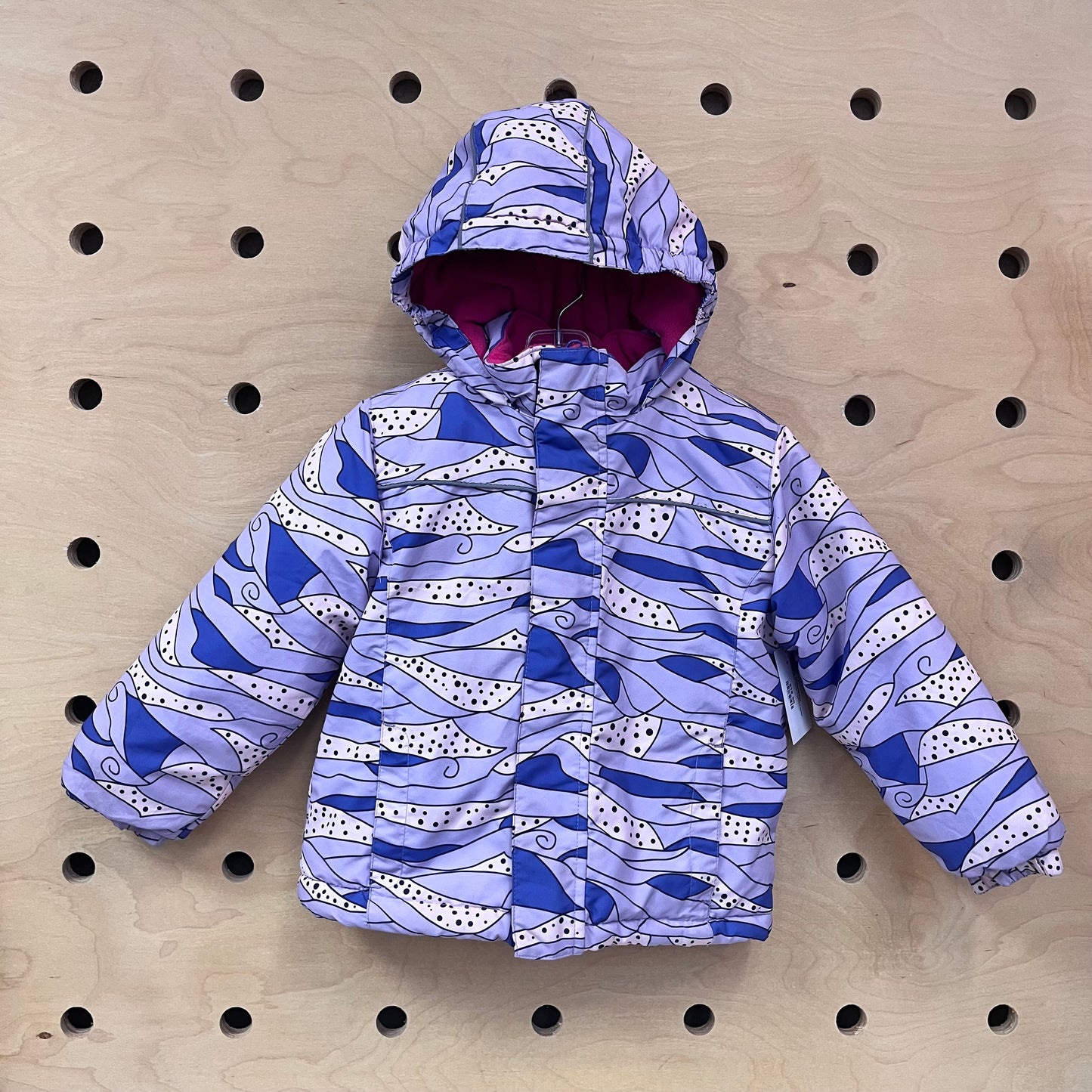 Purple Fleece-Lined Insulated Jacket