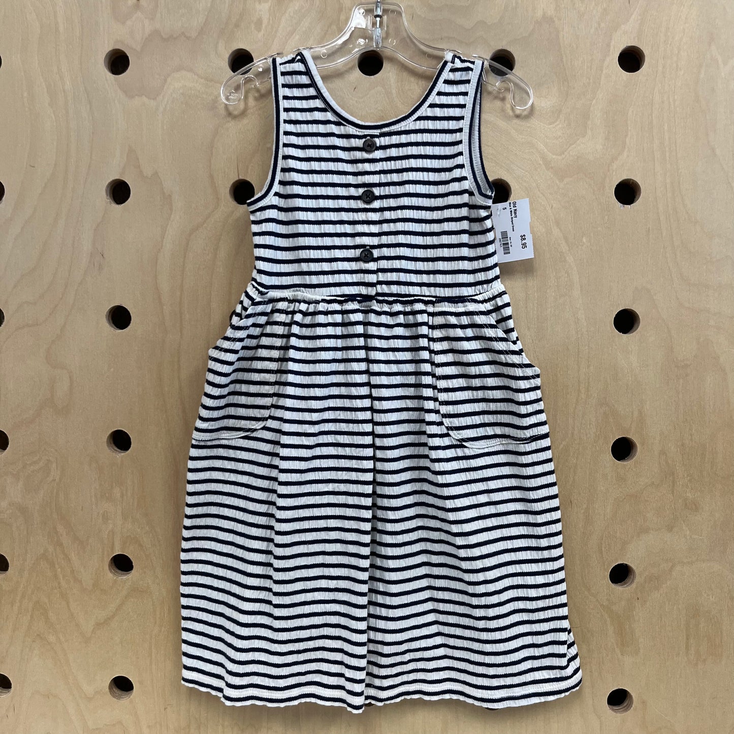 Blue & White Striped Dress