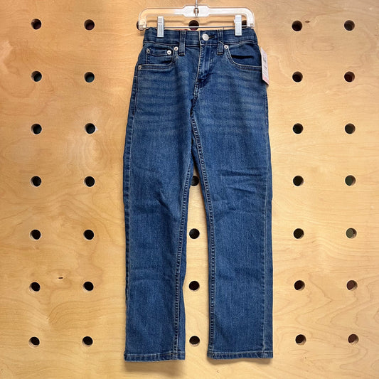 Dark Wash Straight Leg Denim