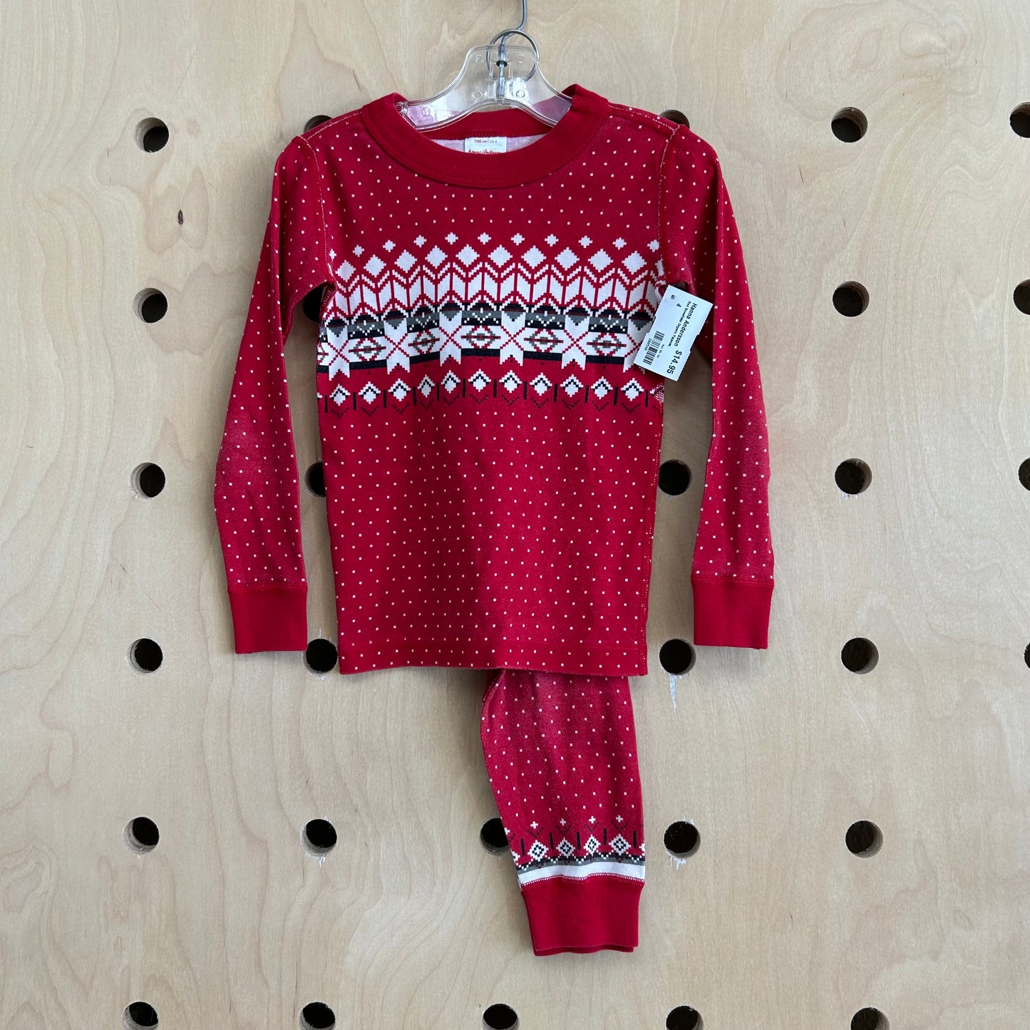 Red Snowflake Organic Pajamas