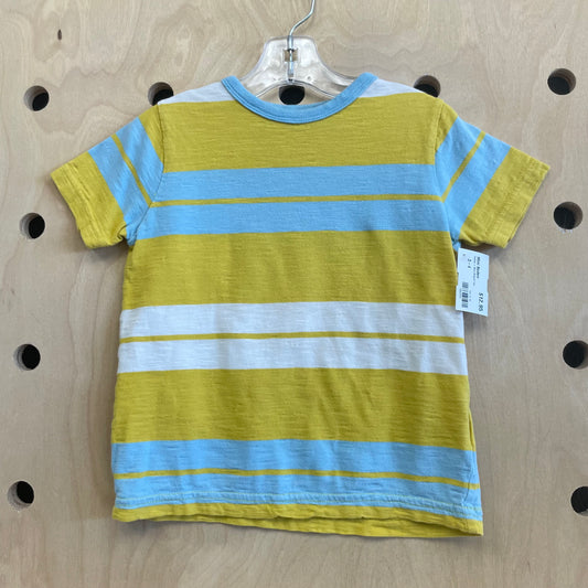 Yellow + Blue Striped Tee