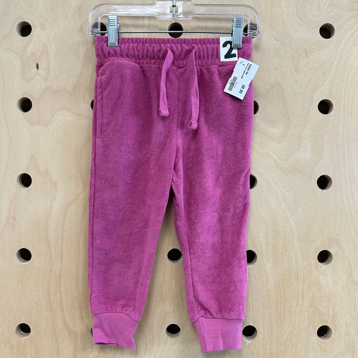 Pink Terry Joggers NEW!