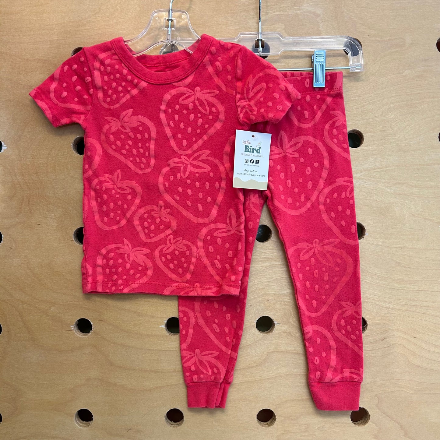 Pink Organic Strawberries Pajamas