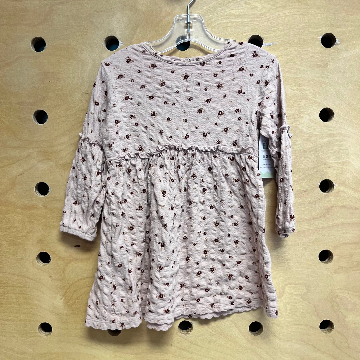 Pink Floral Organic Dress