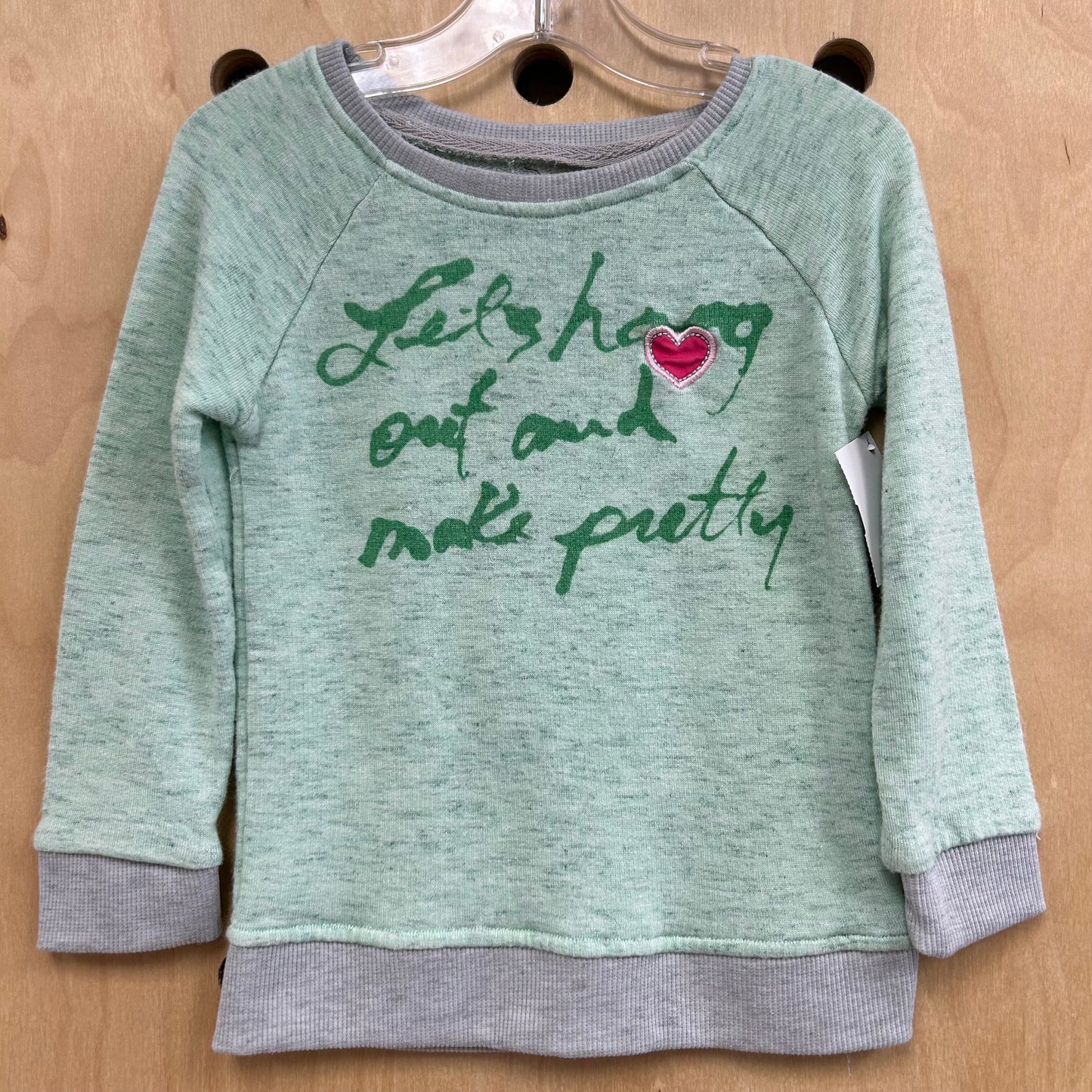Heather Green Let's Hang Pullover