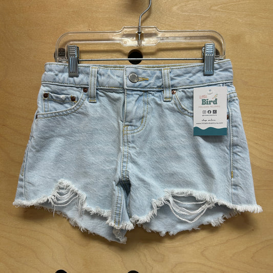 Lightwash Distressed Denim Shorts