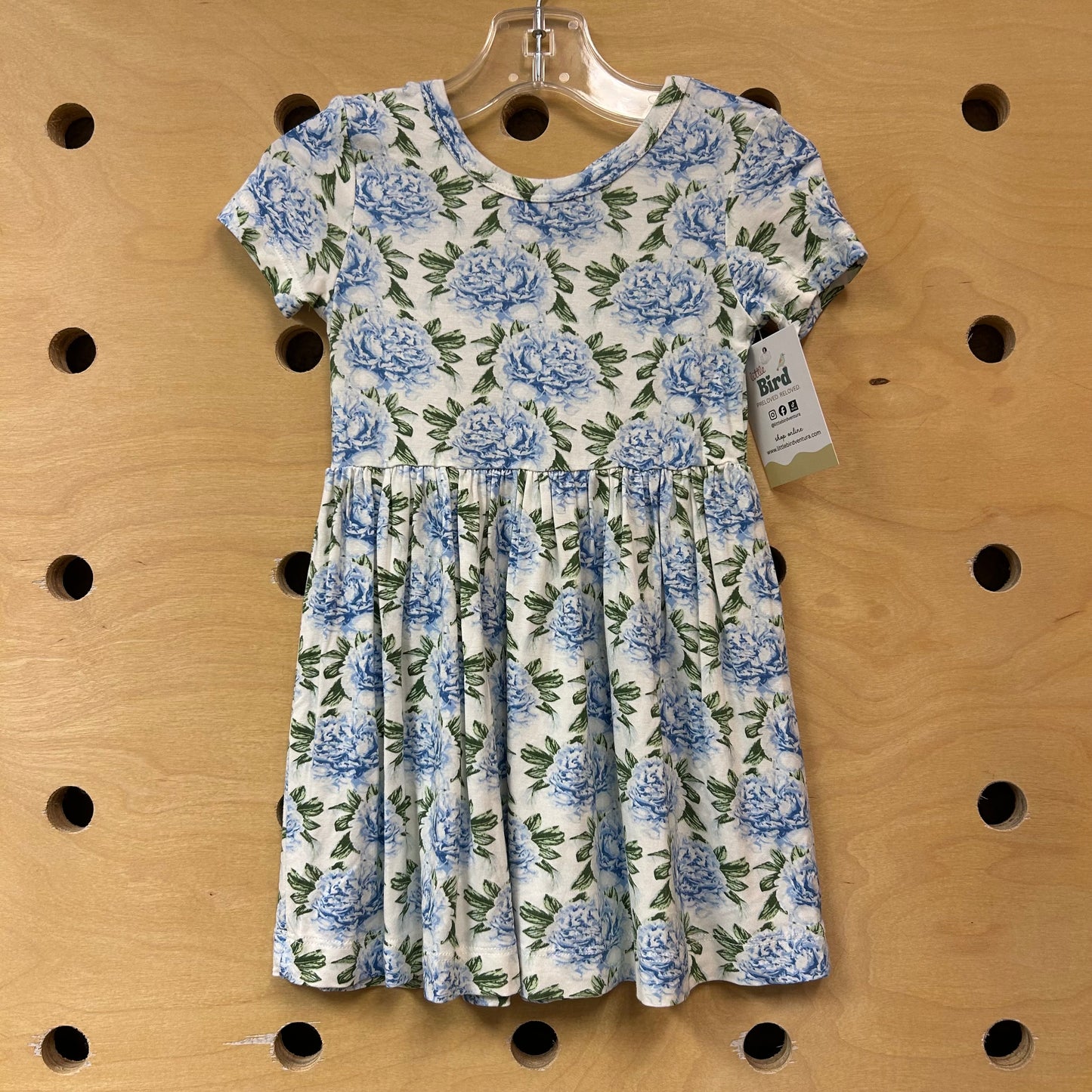 Bamboo Blue/White Peony Dress NEW!